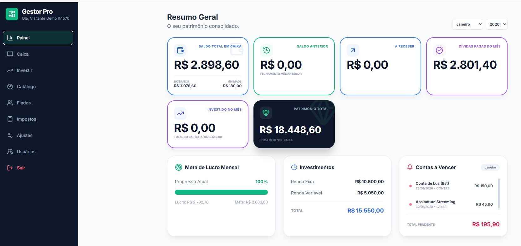 SISTEMA WEB LIVRO CAIXA (atenção estamos trabalhando)